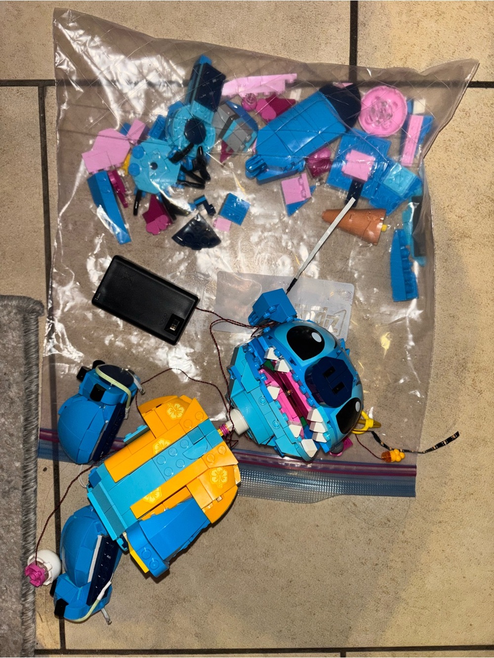 Stitch Lego Set With Light Kit